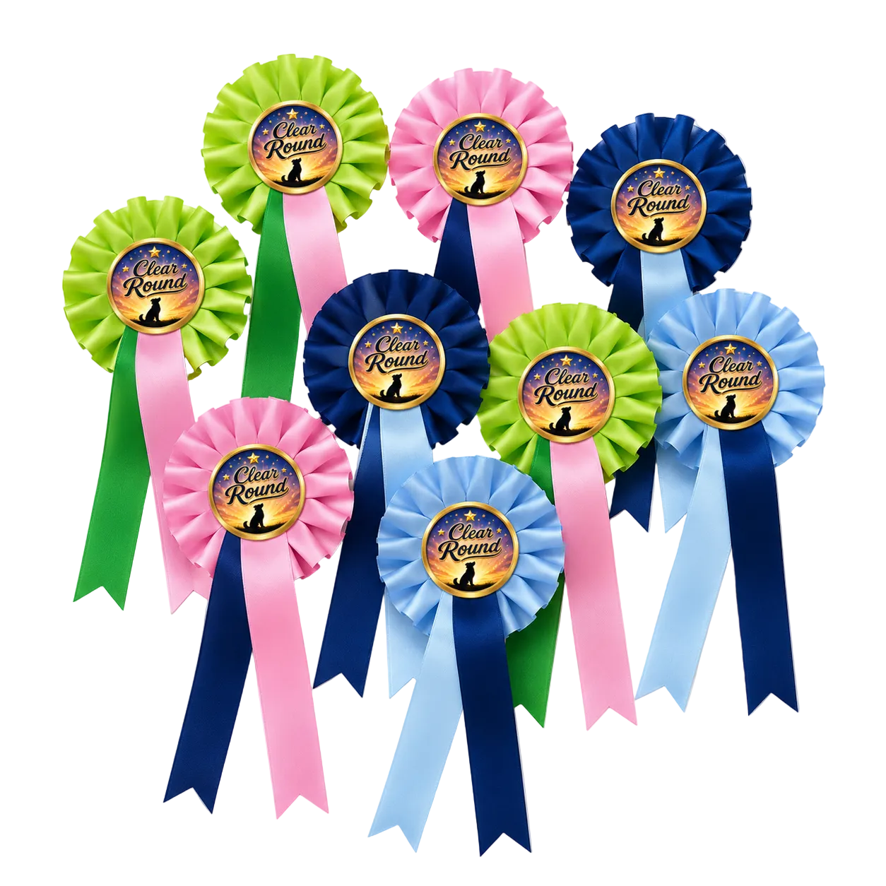 Clear Round-rosetter – 10-pack - Imperiq